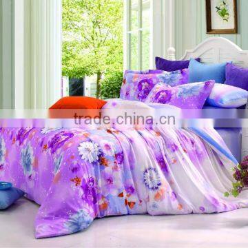 100% tencel flower printing bedding set