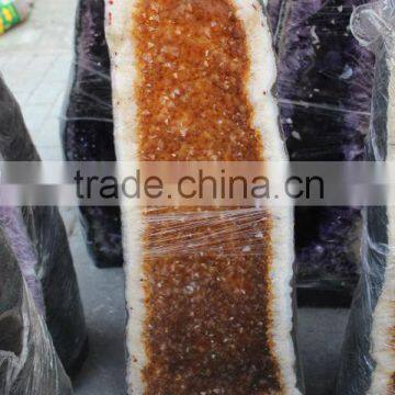 Natural Charming Citrine Crystal Geodes for Fengshui