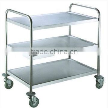 European version Stainless Steel Three layers Dining Cart