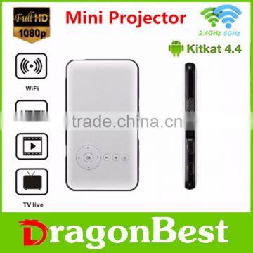 2016 New DLP projector Mini Mobile DLP M6 Projector Android4.4 Bluetooth 4.0 1g 8g