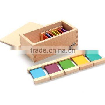 Montessori educational toys for premium wooden rainbow color tablets(4th box)