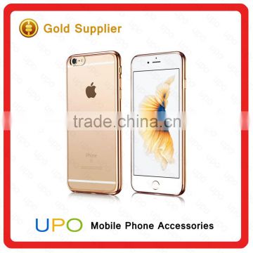 [UPO] 2016 Newest Fashion Ultra thin Electroplating Soft Clear Tpu Phone Cases For Iphone 6