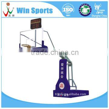Manual hydraulic adjustable basket post
