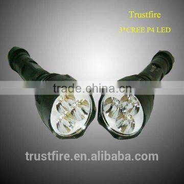 TrustFire 500lmTR-500 Three Cree XP-E Q4 Leds Police Security Flashlight/cree Led Flashlight photo-3