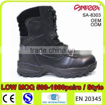 100% Genuine Leather Military Boots Men's Style, Lace up Military Boots SA-8303