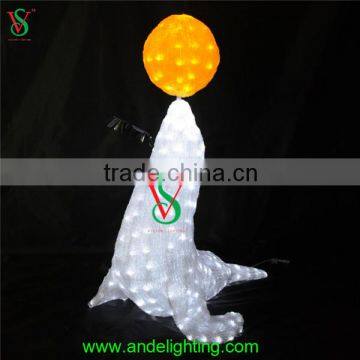 Christmas Toy Sea Lion Figure Light