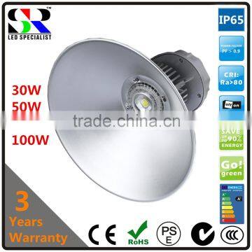 CE ROHS certificate listed outdoor waterproof IP65 IP66 IP67 30W 50W 70W 100W 150W 200W 250W LED high bay light