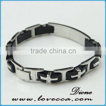 Popular 316L Stainless Steel Genuine Leather Bracelets