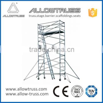 Moveable scaffolding layher jack used machine