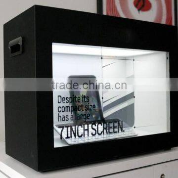 47 inch transparent lcd display with light, audio/video/music brightness 400 cd/m2