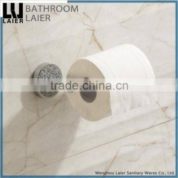 60933d hot sale zinc tube chrome plated hotel equipment modern design bathroom fittings names toilet paper holder