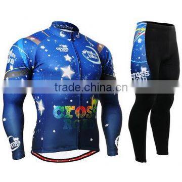 2016 popular cycling clothing blue custom sport clothing cycling Jersey