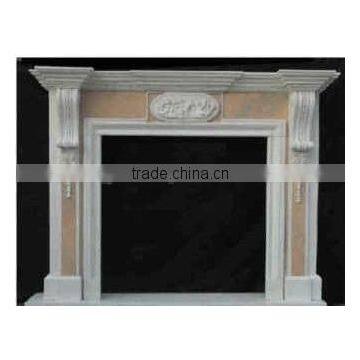 White Stone Fireplace