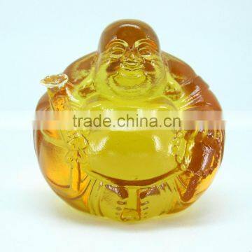 WF014 crystal crafts--the happy buddha -smile buddha