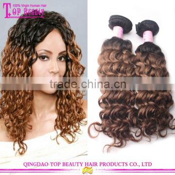 2016 Hot Selling wholesale fashional Best selling 1B/8 brazilian ombre weave hair