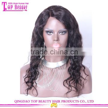 Natural Hairline Glueless Silk Top Full Lace Wig Natural Wave 7A Grade Tangle Free Human Hair Wigs