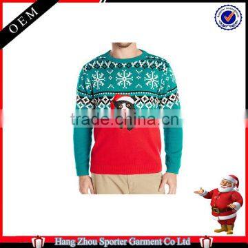 16FZCS19 knitted custom christmas sweater christmas jumpers girls