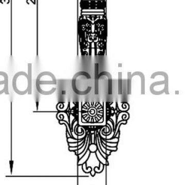 Door Shake Handshandle of Pure Copper Luxurious Big Brass Handle photo-2