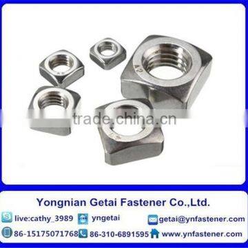 Stainless Steel 201/202/304/316 Square Nuts M3-M56