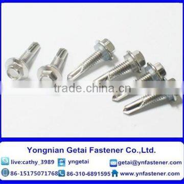 Hexagon tapping screws/ Hexagon flange /washer head tapping screws / Cross recessed hexagon head tapping screws