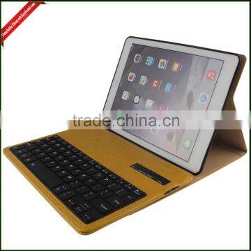 Mini Bluetooth Keyboard Leather Case for iPad , Tablet Bluetooth Keyboard Case with Holder