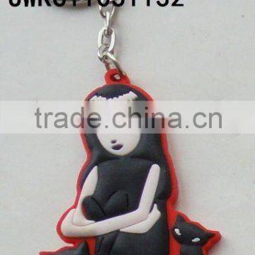 Customize 3d and 2d Figure Patern Cheap Promotional Turbo Keychain