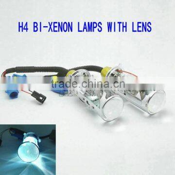 bi xenon lens H4 BiXenon bi-xenon Projector lens car hid projector lens headlight Headlamp for universal car truck H4 Hi low