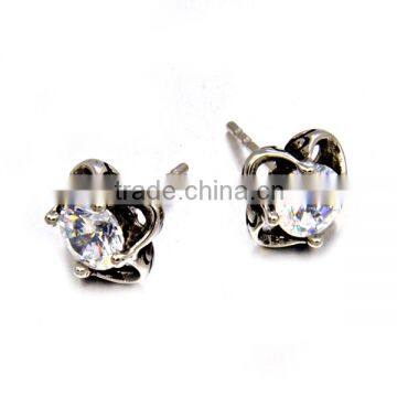 New Arrival New Style Customzed Earrings Fashion Big cz Stud Earrings photo-3