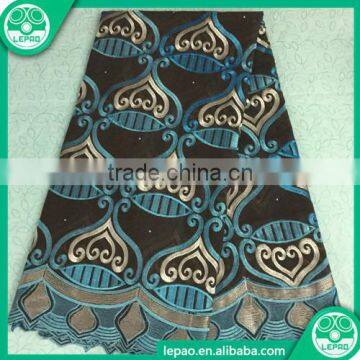 New arrivals tulle lace fabric african french net 2016 embroidered tulle african french lace with beads