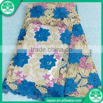 Aqua 2016 African Embroidered African Tulle Lace French Net Lace Fabric Nigerian Wedding African Lace photo-4