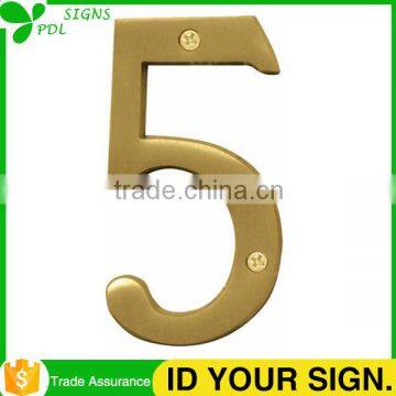 Custom New Style 304 Hotel Door Number Plate Stainless Steel