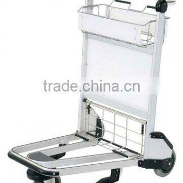 Hand released brake airport trolley