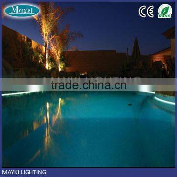 Plastic led fiber optic swimming pool lighting with fiber optic rope cable