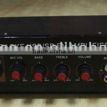 350w professional karaoke power amplifier with usb/sd/fm