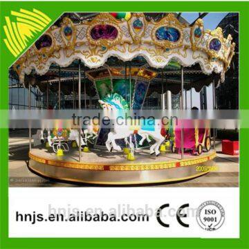 Luxury decorarions musical mechanical horses carousel for sale