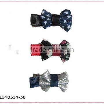 small bow tie hair clip for kids