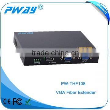 2016 the best selling VGA Fiber optical transceiver extender with 1080p with 10km distance