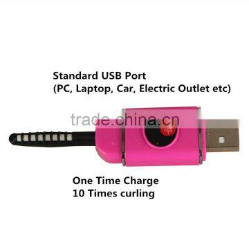 White ABS+Ceramic Electric Eyelash Curler USB Plastic Eye Lashes Heated Curler Sensor Makeup Beauty Tools Rechargeable photo-4