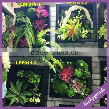 wholesale decorative artificial succulent plant wall with competitive price