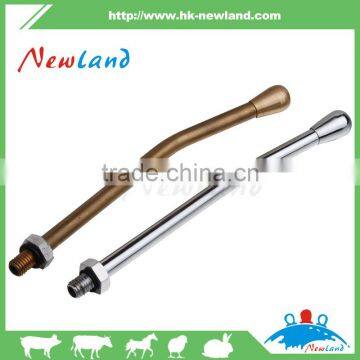 NL404 Brass 180x10mm livestock drenching nozzle/cannula for veterinary animal