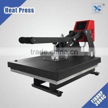 auto open cheap used t shirt heat press machine