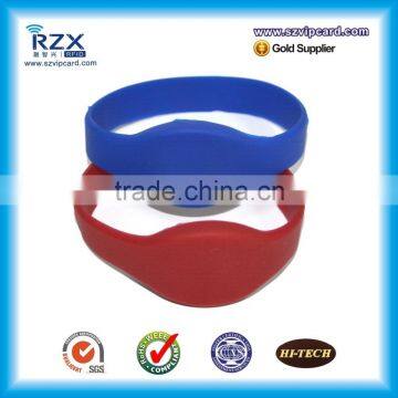 13.56Mhz access RFID Silicone wristband with Dia 55mm 65mm 74mm