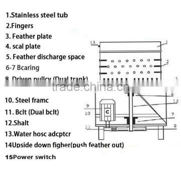 Factory Made 30s Fast Feather Removing Wholesale Automatic Quail Plucker photo-6