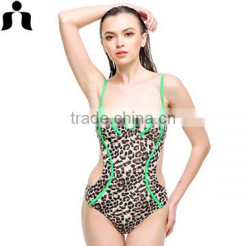 2017 Hot Sale Leopard One-piece Bathing Wear photo-2