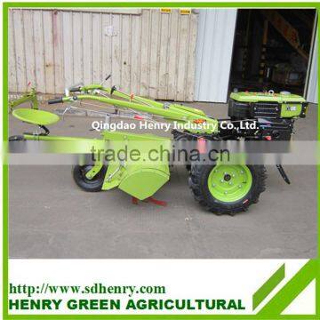 High productivity four wheels tractor driven walking rotary cultivator