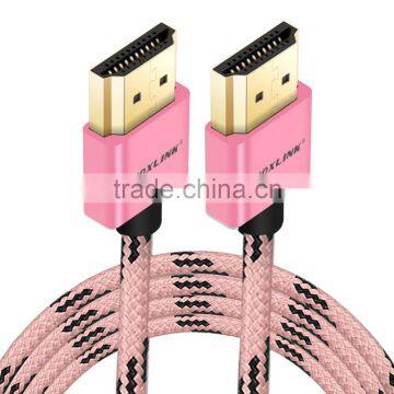 VOXLINK gift hdmi colorful cable,1m HDMI 1.4v 19 + 1 Gold Plated to HDMI 1080P 4K cable Male to male