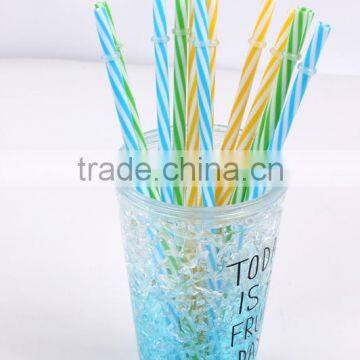 Striped Long Drinking Straws fo Party Decoration