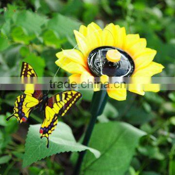 Solar Fluttering Butterfly With Sunflower Flying Butterfly Sunflower Fluttering Butterfly Garden Decoration Solar Butterfly photo-5