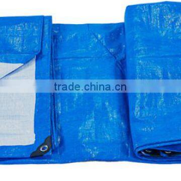 Customized PP or PE waterproof & sunproof tarpaulin, white fabric, waterproof material