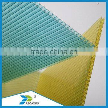 100% virgin Bayer,sun sheet & polycarbonate force structure multi-wall sheet 10 years quality